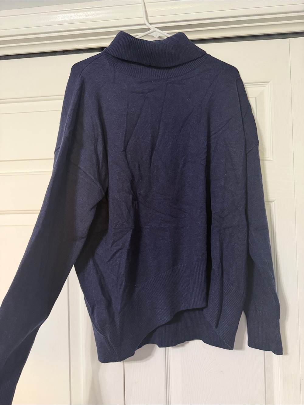 Classic Navy Turtleneck Sweater for Women